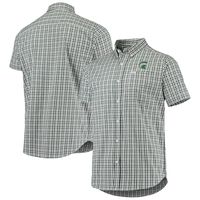 Men's Columbia Green Michigan State Spartans Rapid Rivers Logo Button-Down Shirt