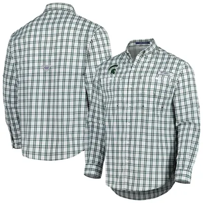 Men's Columbia Royal Texas Rangers Tamiami Omni-Shade Button-Down