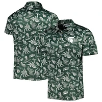 Polo Omni-Shade pour homme Columbia Green Michigan State Spartans Super Terminal Tackle