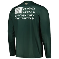 Men's Columbia Green Michigan State Spartans Terminal Shot Omni-Shade Long Sleeve T-Shirt