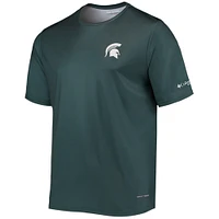 Men's Columbia Green Michigan State Spartans Terminal Tackle Omni-Shade T-Shirt