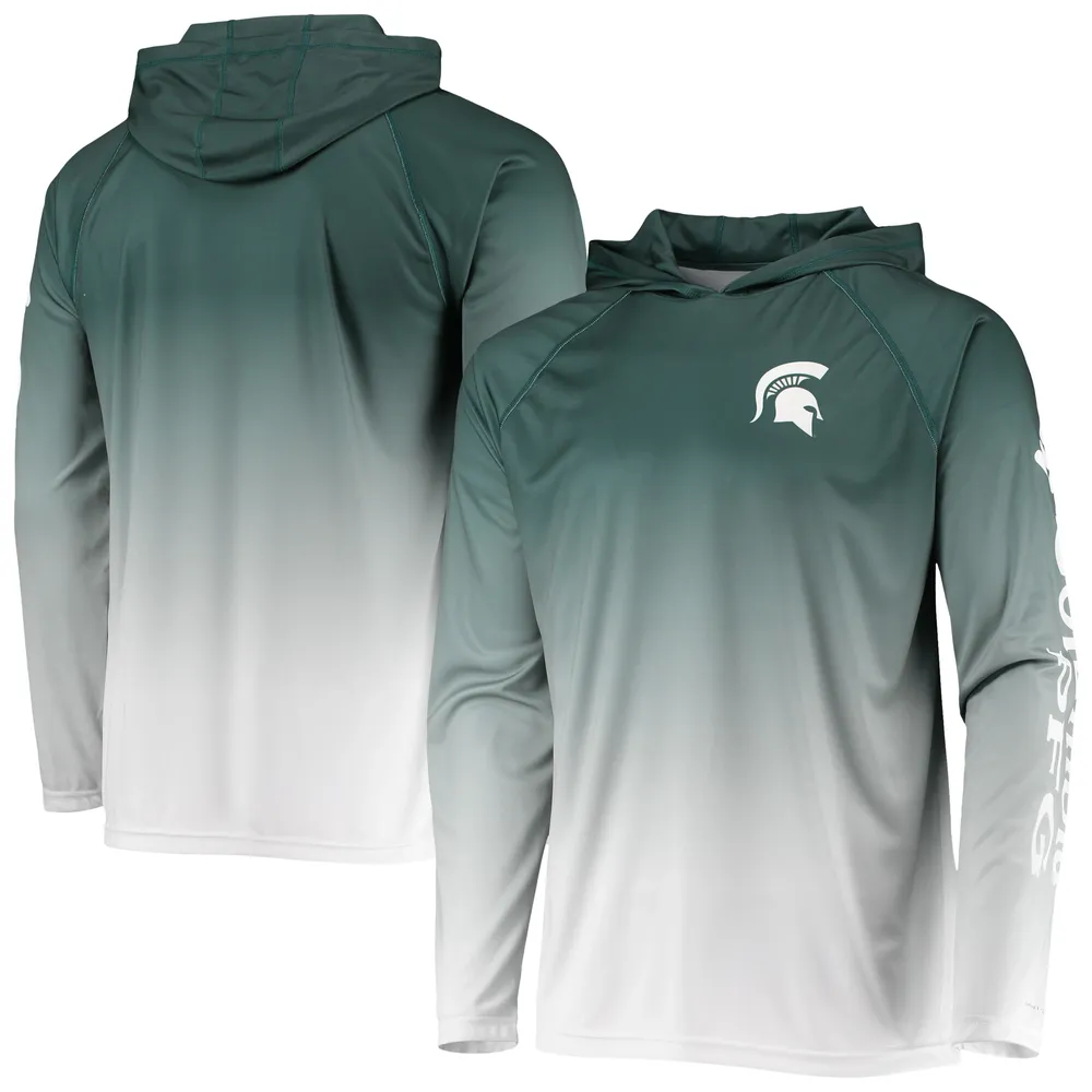 Lids Michigan State Spartans Columbia PFG Terminal Tackle Omni-Shade UPF 50  Long Sleeve Hooded Top - Green