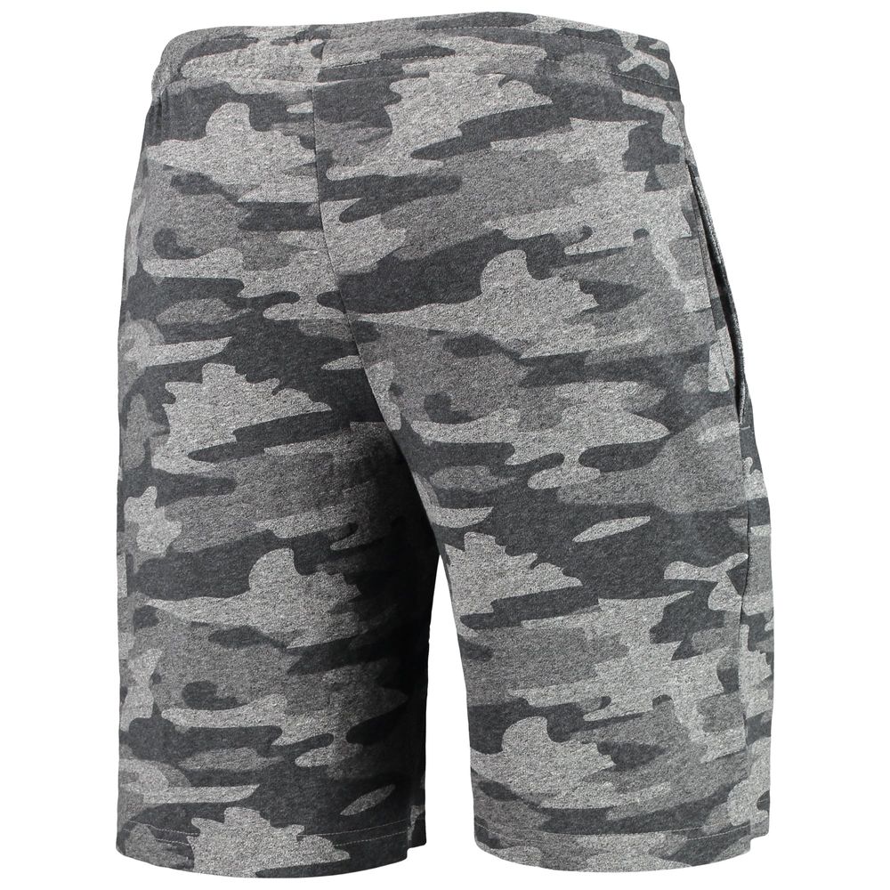 Men's Concepts Sport Charcoal/Gray Michigan State Spartans Camo Backup Terry Jam Lounge Shorts