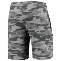 Men's Concepts Sport Charcoal/Gray Michigan State Spartans Camo Backup Terry Jam Lounge Shorts