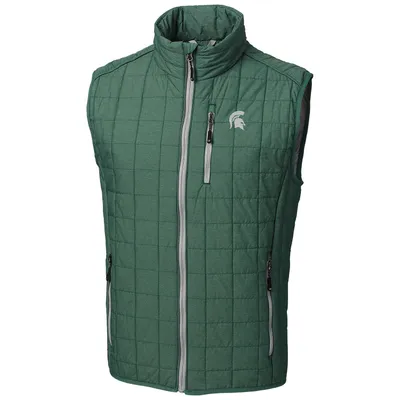 Michigan State Spartans Cutter & Buck Rainier Full-Zip Vest - Green