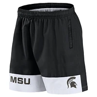 Men's Fanatics Black Michigan State Spartans Elements Intensity Woven Shorts