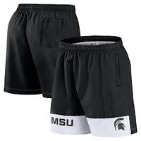 Short tissé Intensity Fanatics noir Michigan State Spartans Elements pour hommes