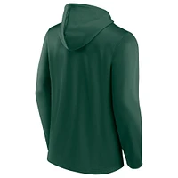 Sweat à capuche entièrement zippé vert Michigan State Spartans Ball Carrier pour hommes