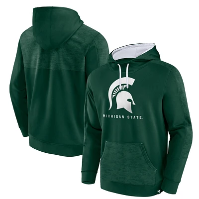 Men's Fanatics Green Michigan State Spartans Defender Pullover Hoodie