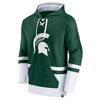 Men's Fanatics Green Michigan State Spartans First Battle Pullover Hoodie