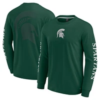 T-shirt à manches longues vert fanatiques pour hommes Michigan State Spartans Strive