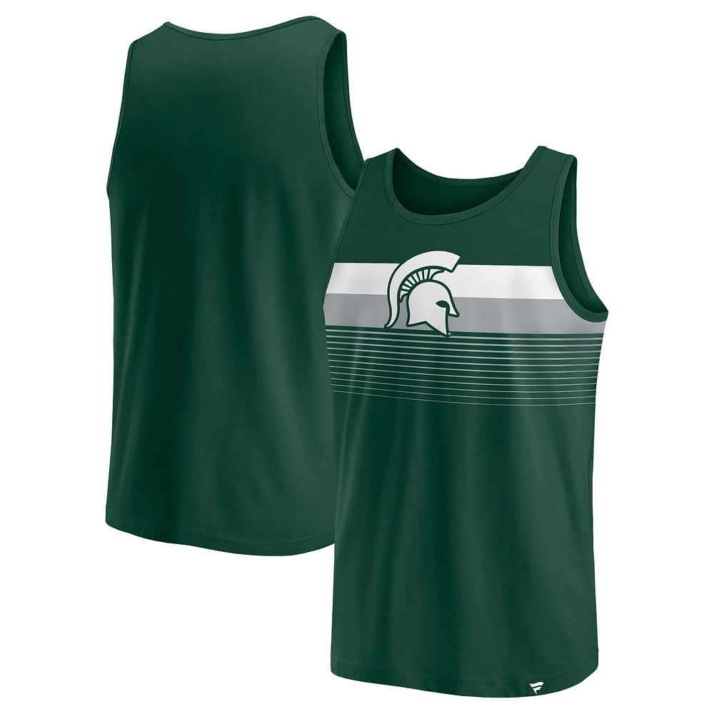 Men's Fanatics Green Michigan State Spartans Wild Game Tank Top