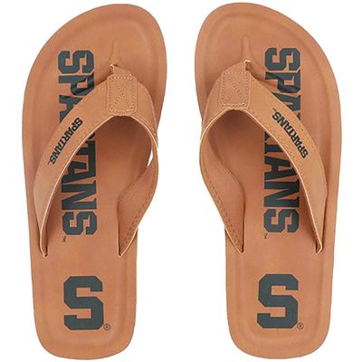 Men's FOCO Michigan State Spartans Color Pop Flip Flop Sandals