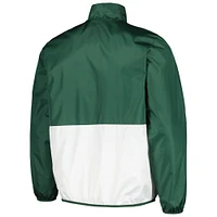 Men's G-III Sports by Carl Banks Green Michigan State Spartans Cornerman Half-Zip Top