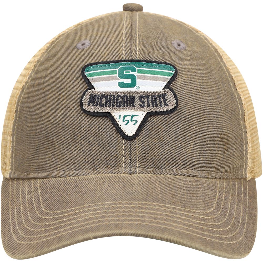 Men's Gray Michigan State Spartans Legacy Point Old Favorite Trucker Snapback Hat