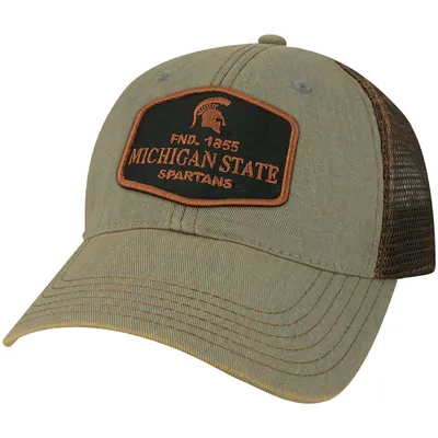 Michigan State Spartans Practice Old Favorite Trucker Snapback Hat - Gray