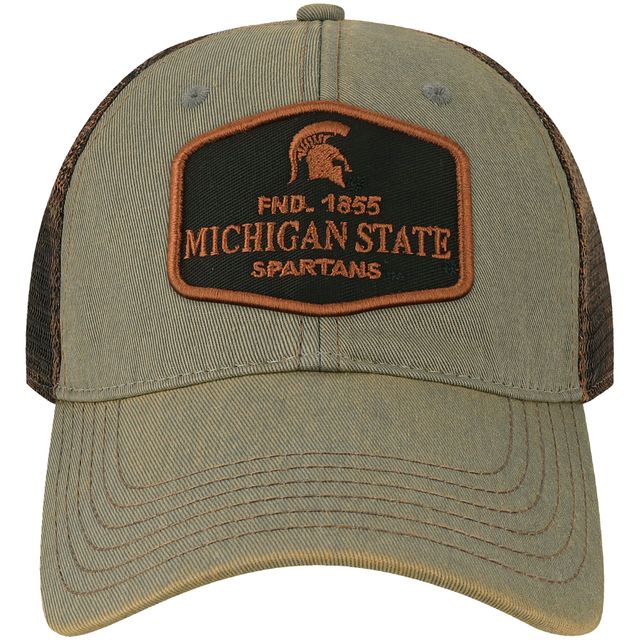 Casquette snapback de camionneur gris Michigan State Spartans Practice Old Favorite pour hommes