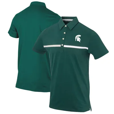 Michigan State Spartans Color Blocked Stretch Polo - Green