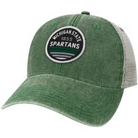 Men's Green Michigan State Spartans Sunset Dashboard Trucker Snapback Hat