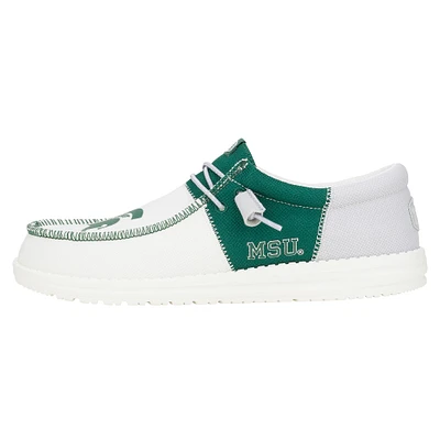 Chaussures décontractées vertes Wally pour hommes Michigan State Spartans