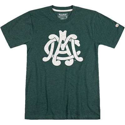 T-shirt vert Homefield pour hommes des Spartans de l'État du Michigan Vault Interlock "MAC"