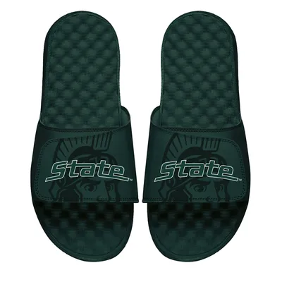 Michigan State Spartans ISlide Tonal Mascot Slide Sandals - Green