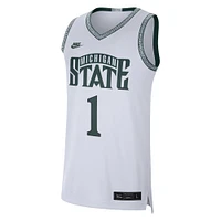 Maillot Jordan Brand #1 Michigan State Spartans Limited authentique pour homme, blanc