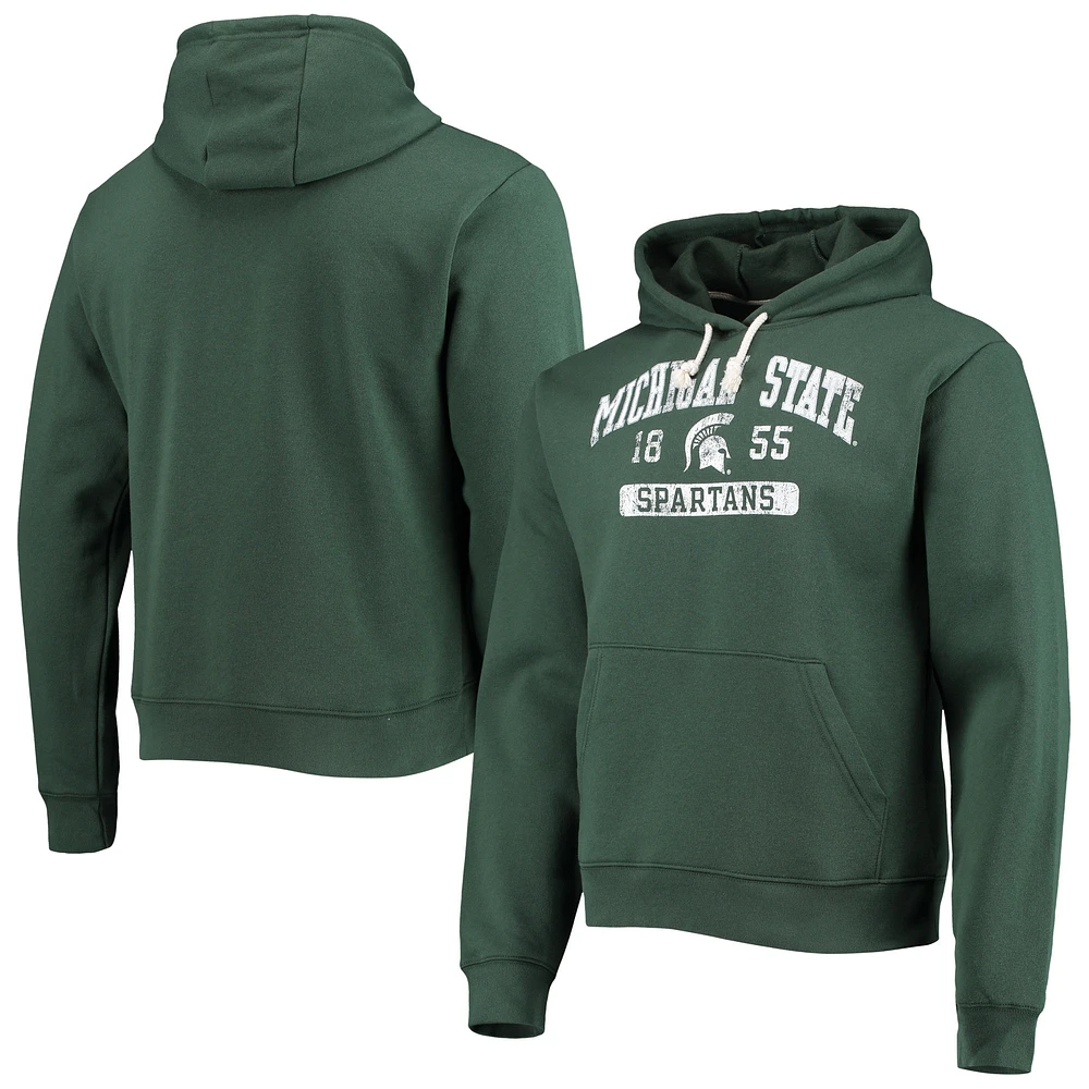 Sweat à capuche en polaire essentiel Volume Up pour hommes, League Collegiate Wear, Michigan State Spartans, vert