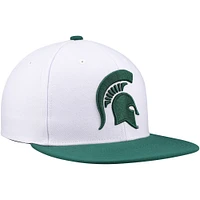 Casquette Snapback 2-Tone 2.0 Mitchell & Ness pour hommes, blanc/vert, Michigan State Spartans