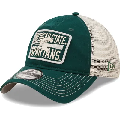 Men's New Era Green/Natural Michigan State Spartans Devoted 9TWENTY Adjustable Hat