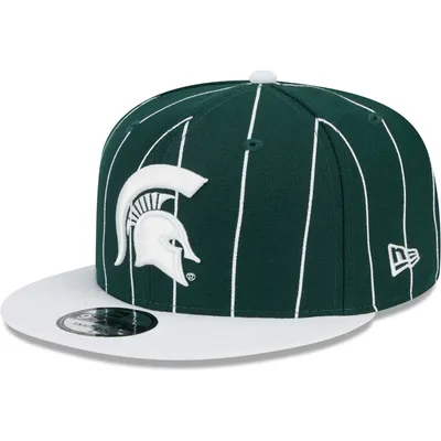 Michigan State Spartans New Era Vintage 9FIFTY Snapback Hat - Green/White