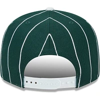 Men's New Era Green/White Michigan State Spartans Vintage 9FIFTY Snapback Hat
