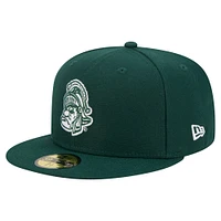 Men's New Era Green Michigan State Spartans Vault 59FIFTY Fitted Hat
