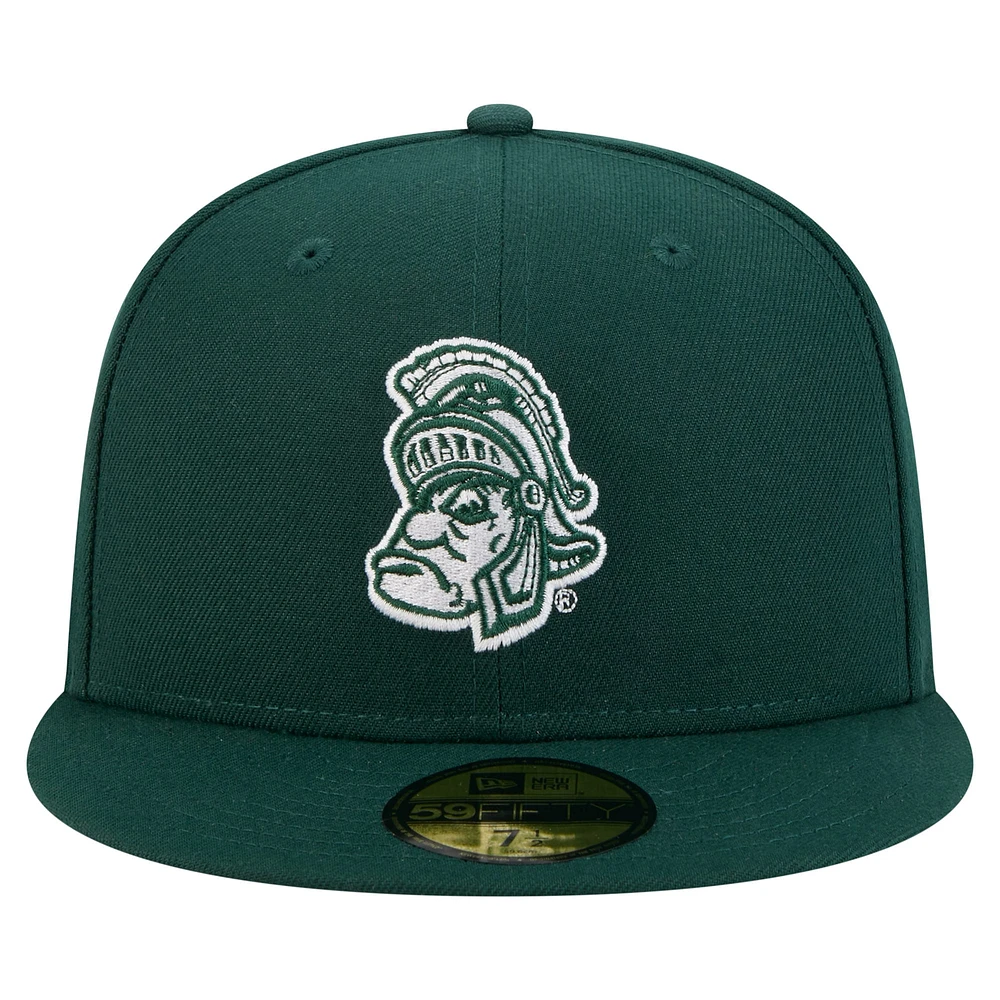 Men's New Era Green Michigan State Spartans Vault 59FIFTY Fitted Hat