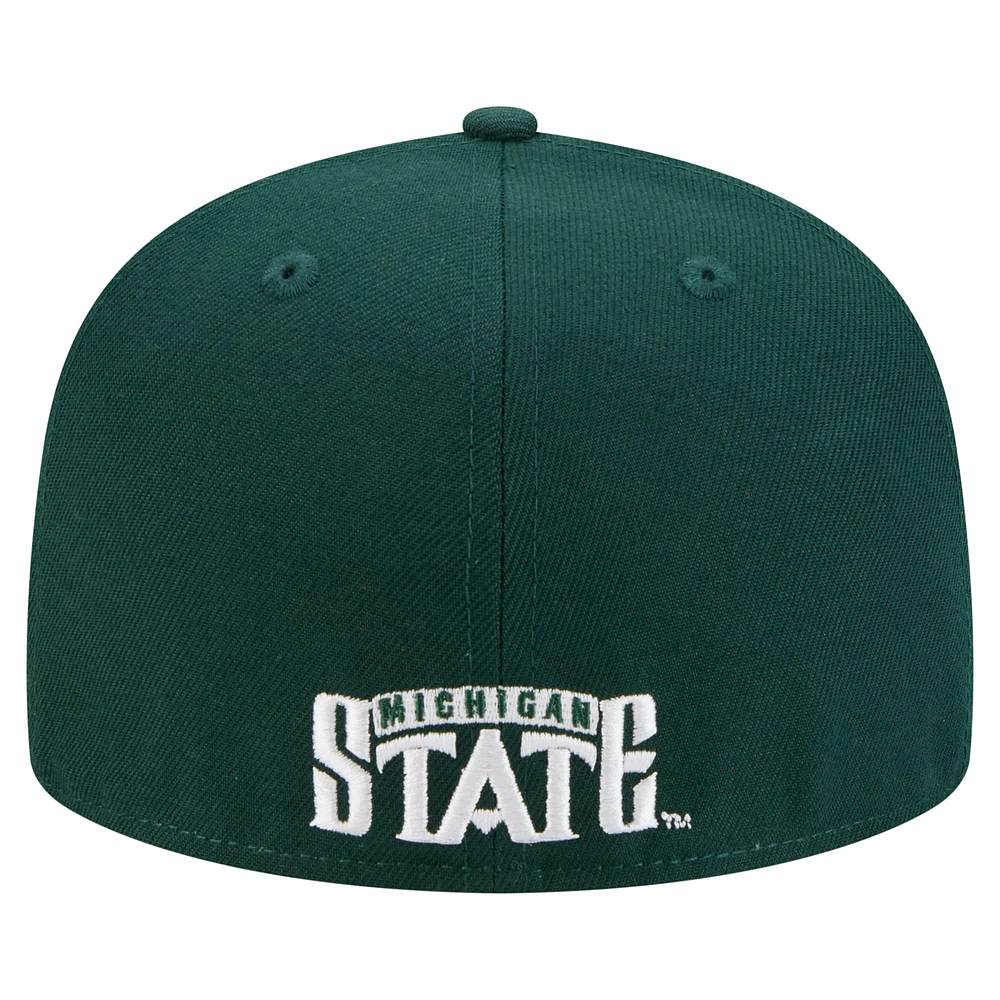 Men's New Era Green Michigan State Spartans Vault 59FIFTY Fitted Hat