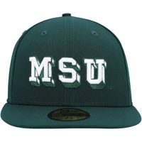 Men's New Era Green Michigan State Spartans Vault Multi 59FIFTY Fitted Hat