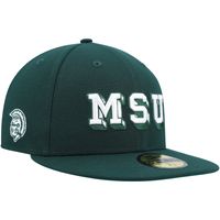 Men's New Era Green Michigan State Spartans Vault Multi 59FIFTY Fitted Hat