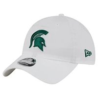Casquette ajustable New Era blanche Michigan State Spartans Active Ripstop 9TWENTY pour homme