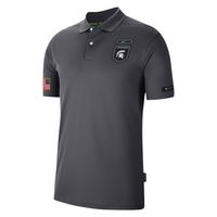 Men's Nike Anthracite Michigan State Spartans Victory Military Appreciation Performance Polo