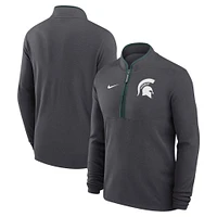 Men's Nike  Anthracite Michigan State Spartans Victory Performance Half-Zip Top