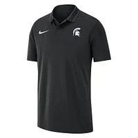 Men's Nike Black Michigan State Spartans 2023 Coaches Performance Polo