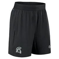 Short de performance Nike Michigan State Spartans 2024 Sideline pour homme, noir