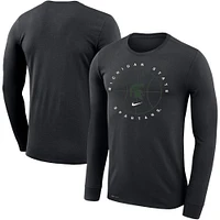 Men's Nike Black Michigan State Spartans Basketball Icon Legend Performance Long Sleeve T-Shirt