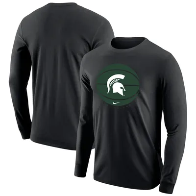 Michigan State Spartans Nike Basketball Long Sleeve T-Shirt - Black
