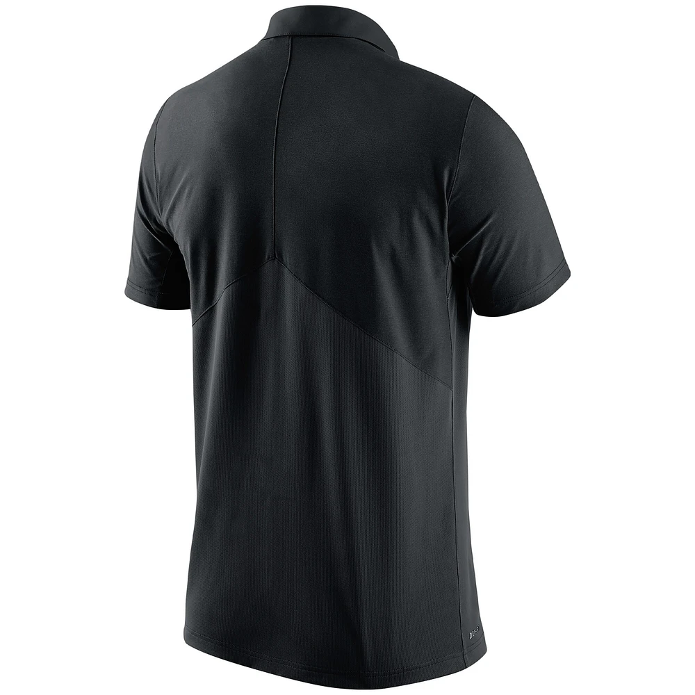 Polo de performance Nike pour hommes, Michigan State Spartans Coaches, noir