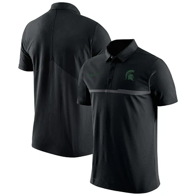 Polo de performance Nike pour hommes, Michigan State Spartans Coaches, noir