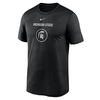 Men's Nike Michigan State Spartans On-Court Basketball Legend Practice Performance T-Shirt