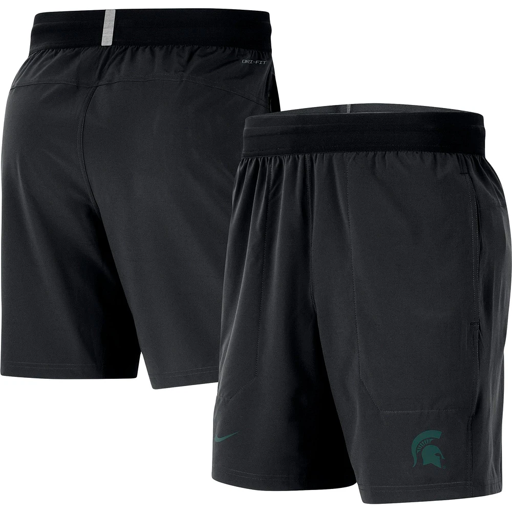 Short de performance Nike Michigan State Spartans Player noir pour homme