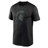 T-shirt Nike noir avec logo Michigan State Spartans Primetime Legend pour homme