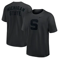 T-shirt Nike noir Michigan State Spartans Statement 2-Hit Max90 pour homme